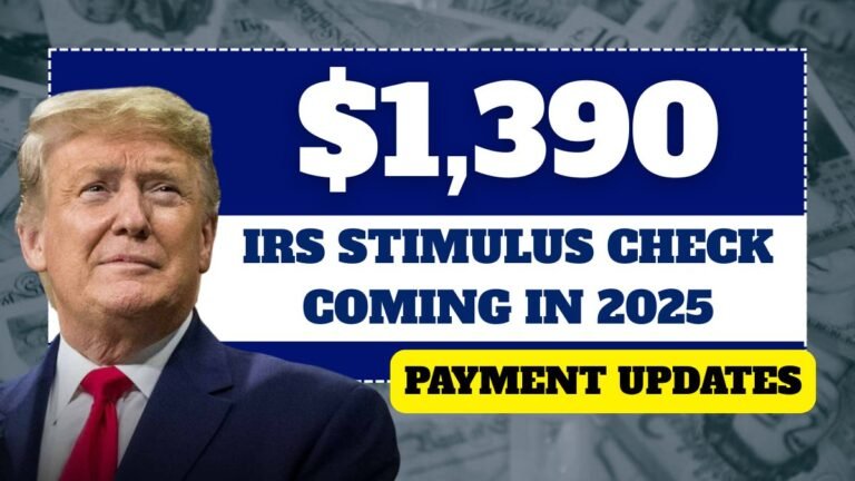 $1,390 IRS Stimulus Check Coming in 2025