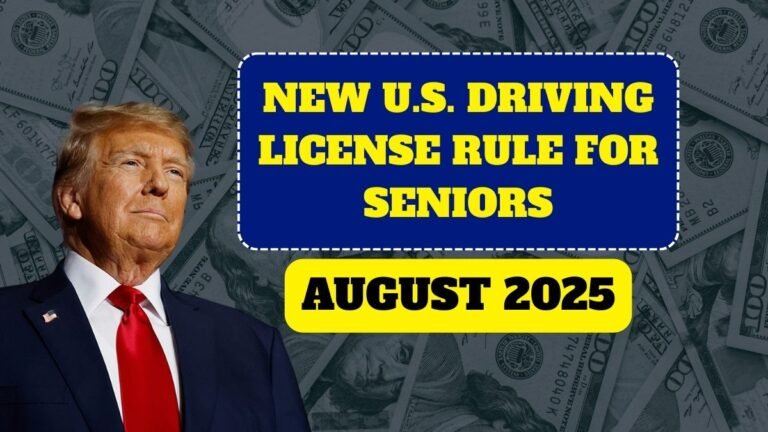 New U.S. Driving License Rule for Seniors Begins August 2025